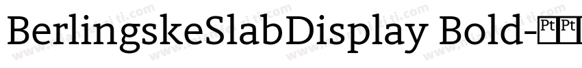 BerlingskeSlabDisplay Bold字体转换